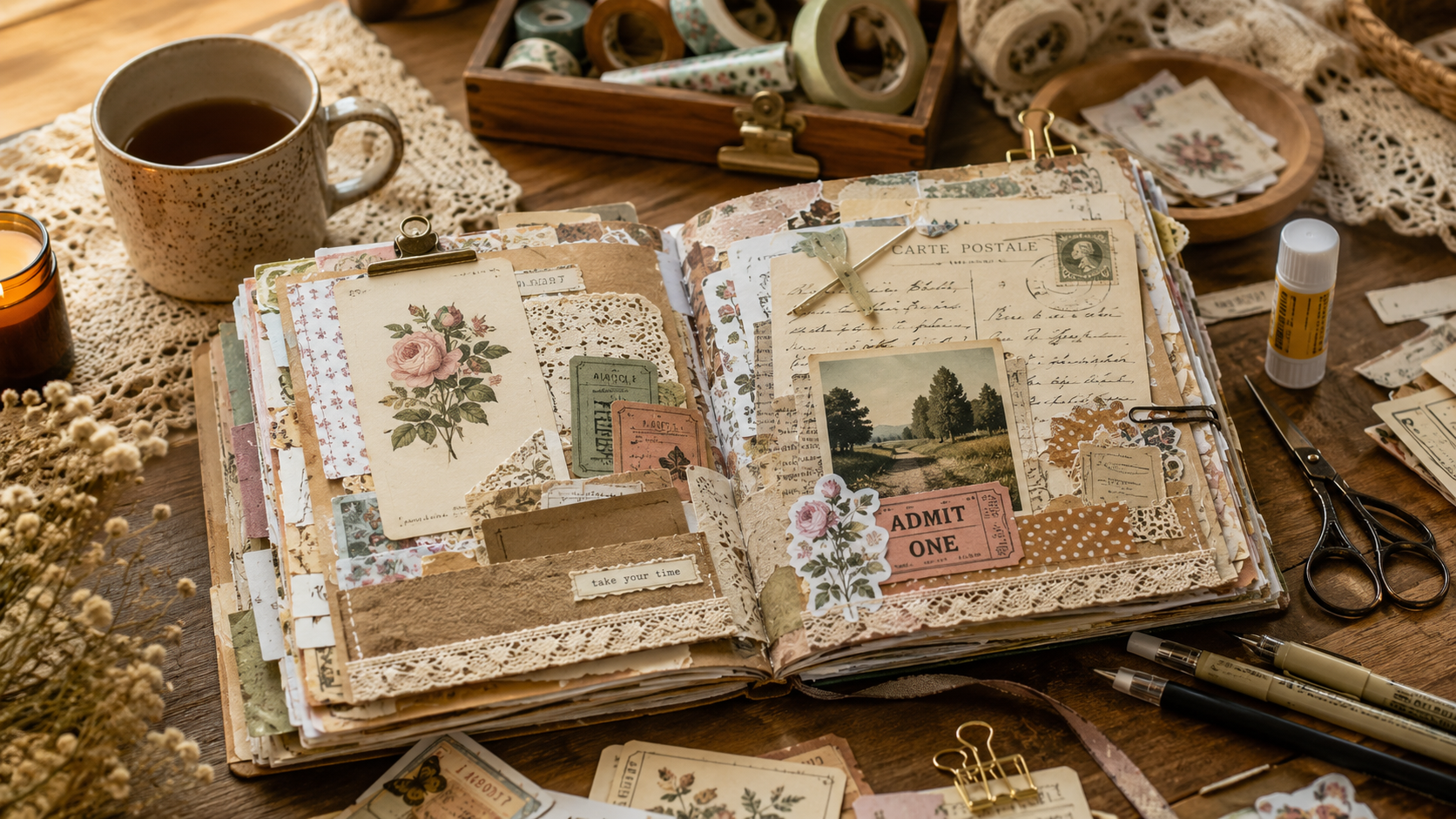 Junk Journaling: The Cluttered, Cozy Hobby That's Secretly Good For Your Brain